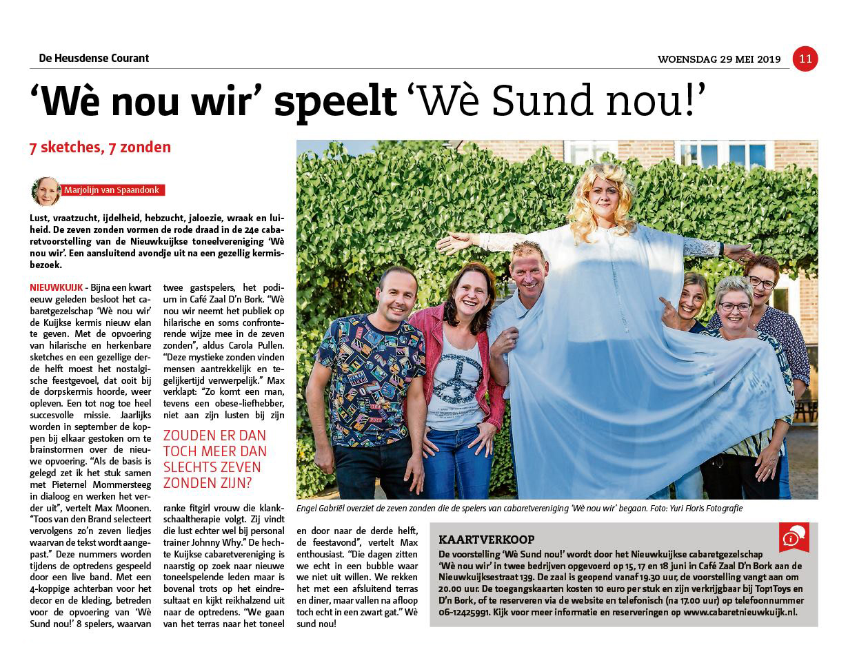 Kantenbericht Heusdense Courant